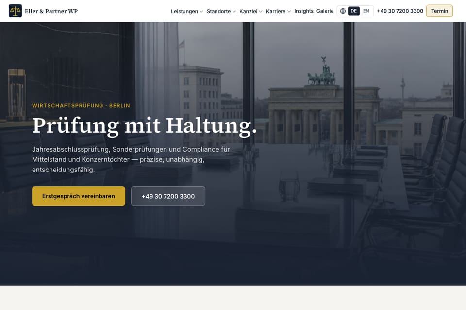 Eller & Partner WP Demo